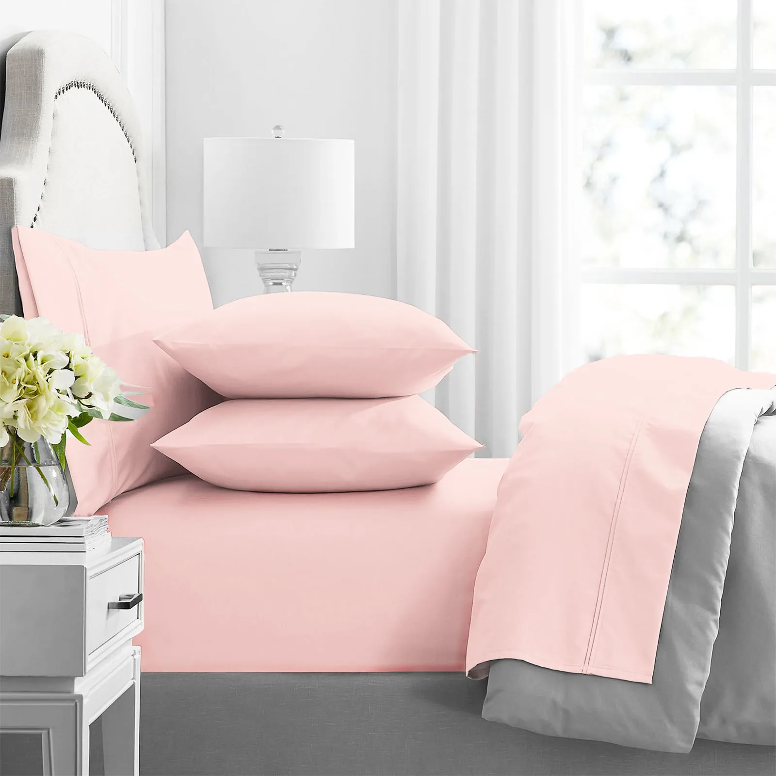 Premium 1000 Thread Count Egyptian Primrose Cotton Sheet Sets by Queen
