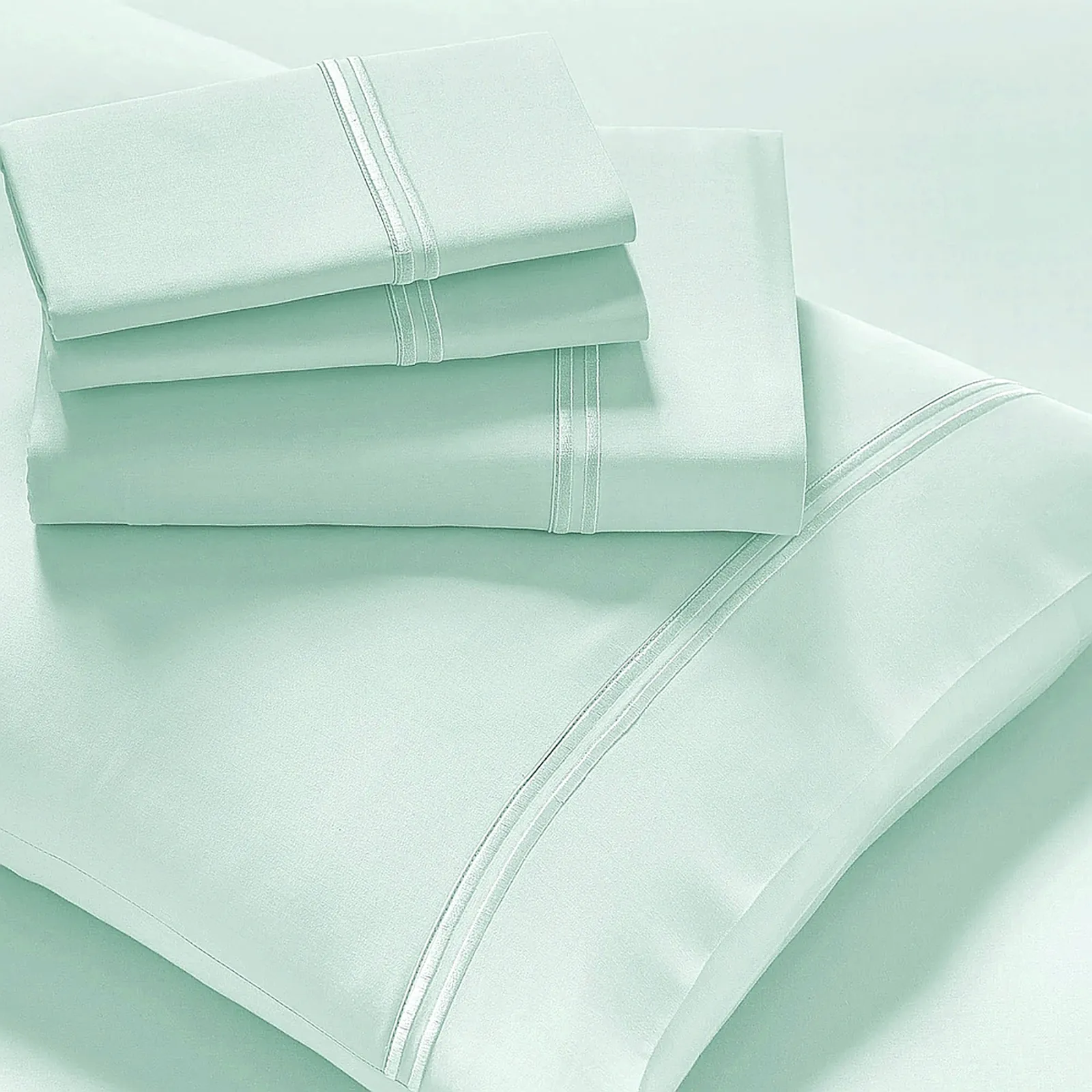 Strada Embroidered 1000 TC Egyptian Cotton Spa Deep Queen Sheet sets by