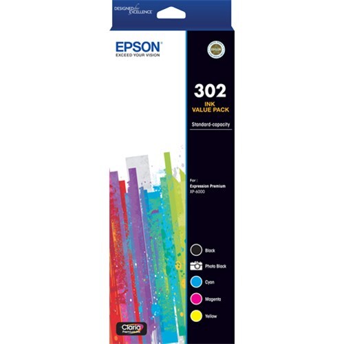 EPSON 302 5 COLOUR INK PACK EXPRESSION PREMIUM XP-6000