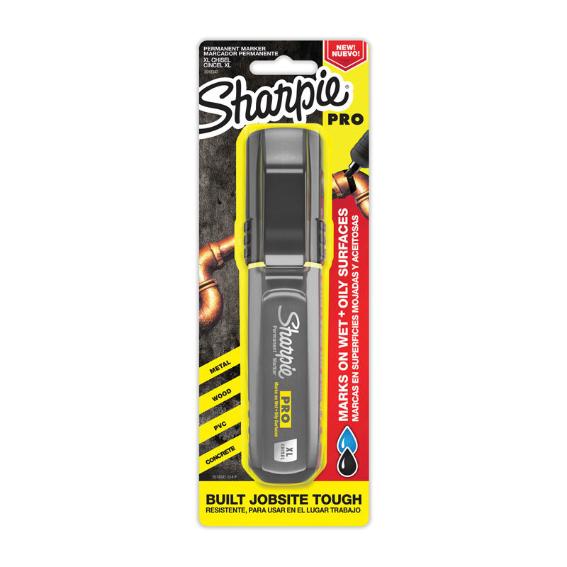 SHARPIE Pro XL Chisel Black Pack of 4