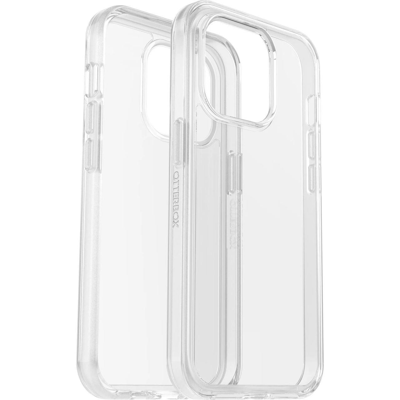OTTERBOX Apple iPhone 14 Pro Symmetry Series Clear Antimicrobial Case - Clear (77-88620), 3X Military Standard Drop Protection, Slim design