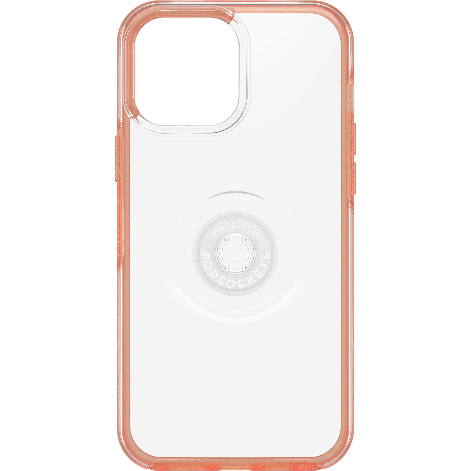 OTTERBOX Apple iPhone 13 Pro Max Otter + Pop Symmetry Series Clear Case - Melondramatic (Clear/Orange) (77-83713), Swappable PopTop