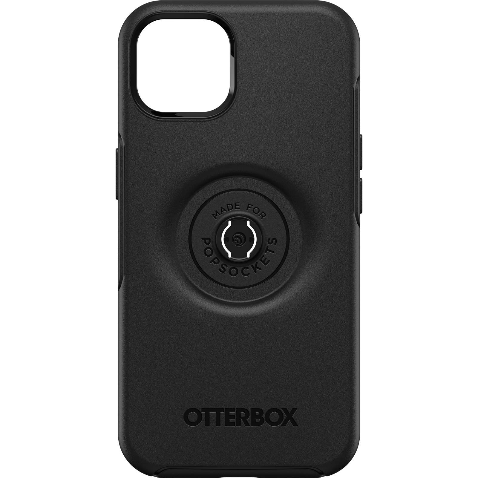 OTTERBOX Apple iPhone 13 Otter+Pop Symmetry Series Case - Black(77-85380) - Made with 50% recycled plastic Raised edges protect camera and screen