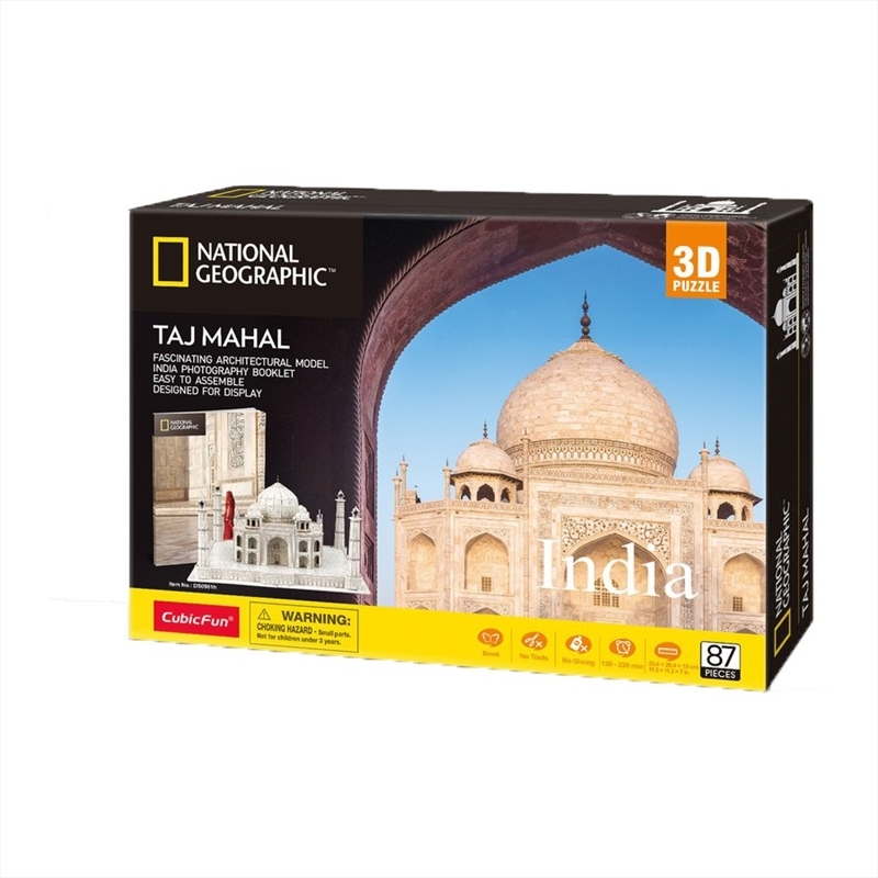 National Geographic - India Taj Mahal 3D Puzzle 87 Piece