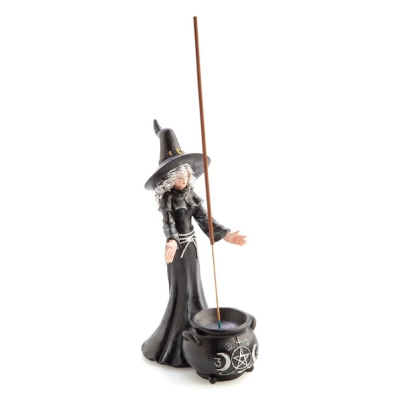 Witch And Cauldron Incense Burner