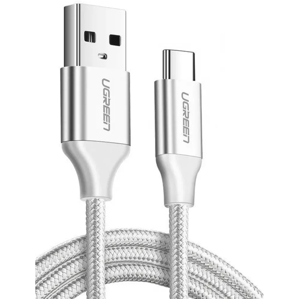 UGREEN 60409 USB-A to USB-C Charging Cable 3M (Silver White) UGREEN 60409 USB-A to USB-C Charging Cable 3M (Silver White)