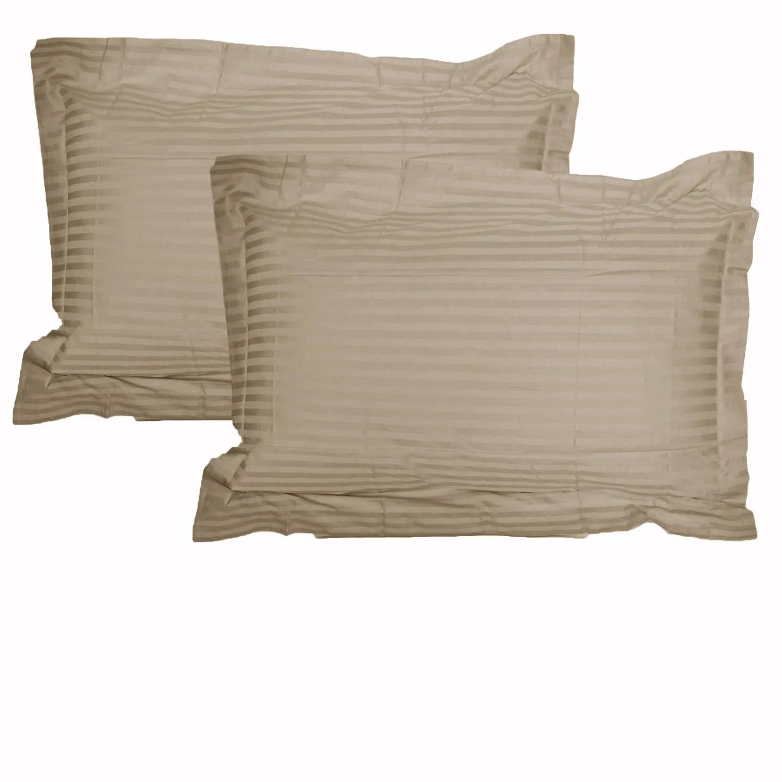325TC Pair of Stripe Jumbo / Queen Pillowcases Linen