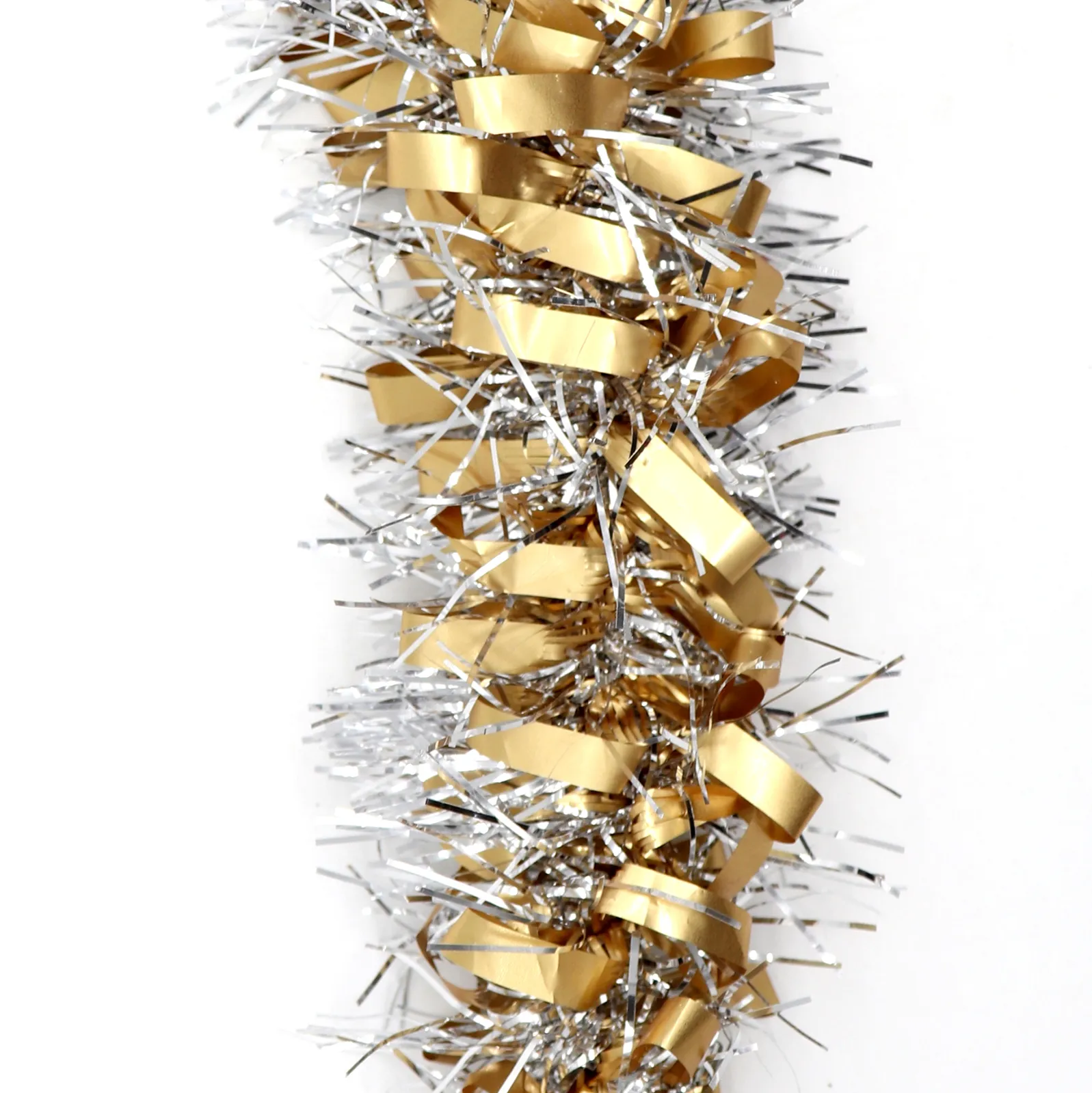 5x 2.5m Christmas Tinsel Xmas Garland Sparkly Snowflake Party Natural Home Décor, Bows (Silver Gold) 5x 2.5m Christmas Tinsel Xmas Garland Sparkly Snowflake Party Natural Home Décor, Bows (Silver Gold)