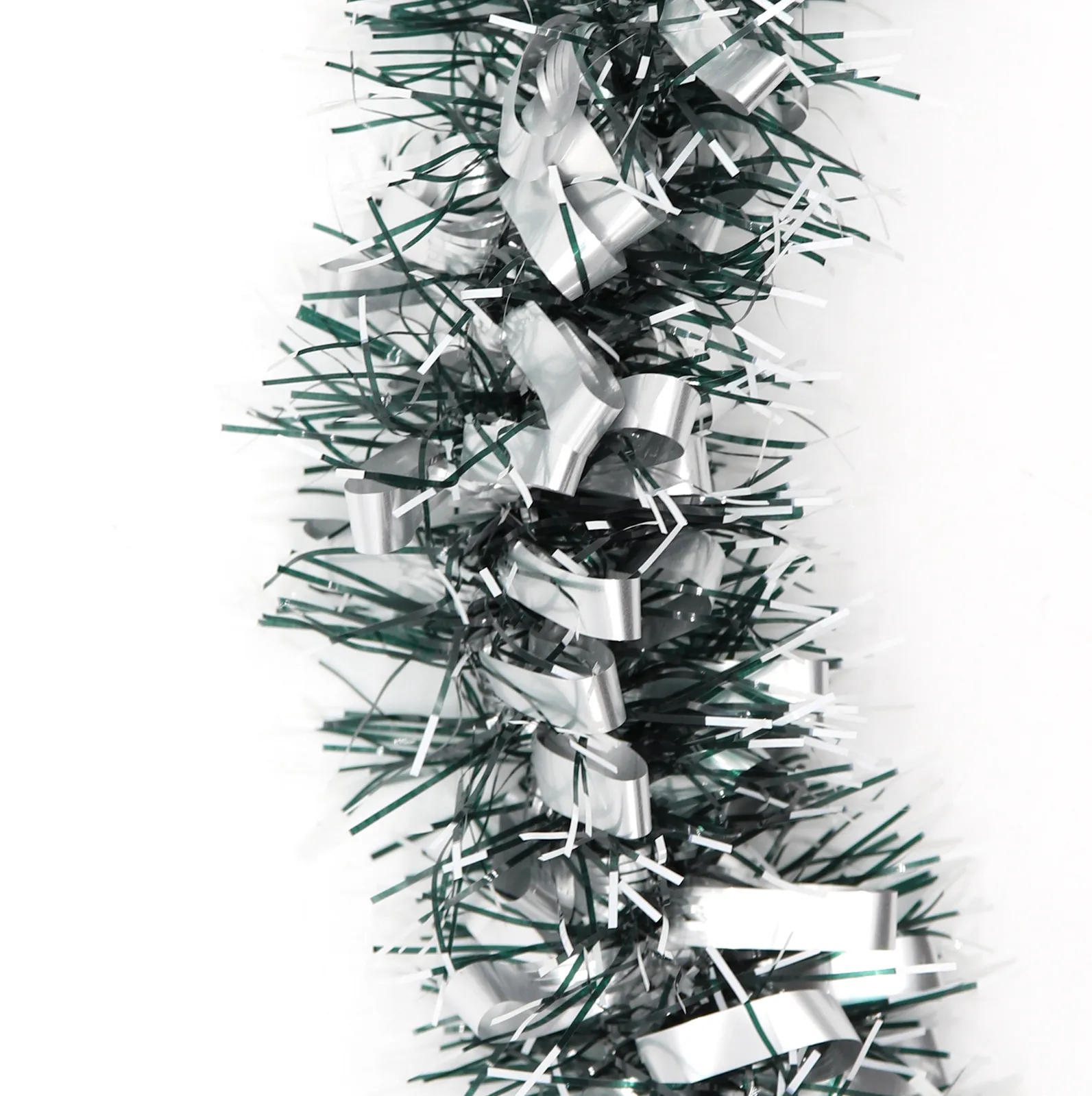 5x 2.5m Christmas Tinsel Xmas Garland Sparkly Snowflake Party Natural Home Décor, Bows (Silver Black) 5x 2.5m Christmas Tinsel Xmas Garland Sparkly Snowflake Party Natural Home Décor, Bows (Silver Black)