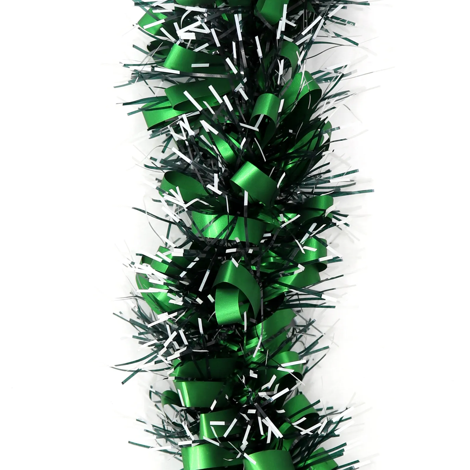 5x 2.5m Christmas Tinsel Xmas Garland Sparkly Snowflake Party Natural Home Décor, Bows (Black Green) 5x 2.5m Christmas Tinsel Xmas Garland Sparkly Snowflake Party Natural Home Décor, Bows (Black Green)
