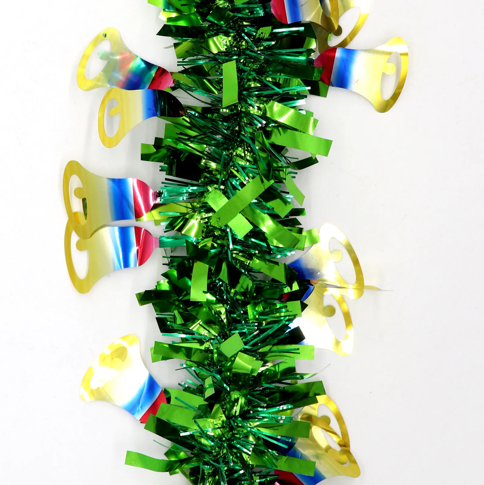 5x 2.5m Christmas Tinsel Xmas Garland Sparkly Snowflake Party Natural Home Décor, Bells (Green) 5x 2.5m Christmas Tinsel Xmas Garland Sparkly Snowflake Party Natural Home Décor, Bells (Green)