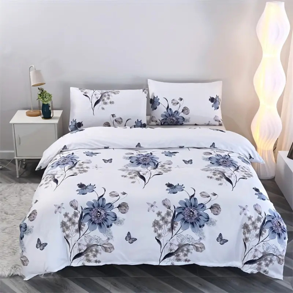 Dreamfields - Ever Floral Quilt Cover Set - (2pcs, King Single Size) main image 1