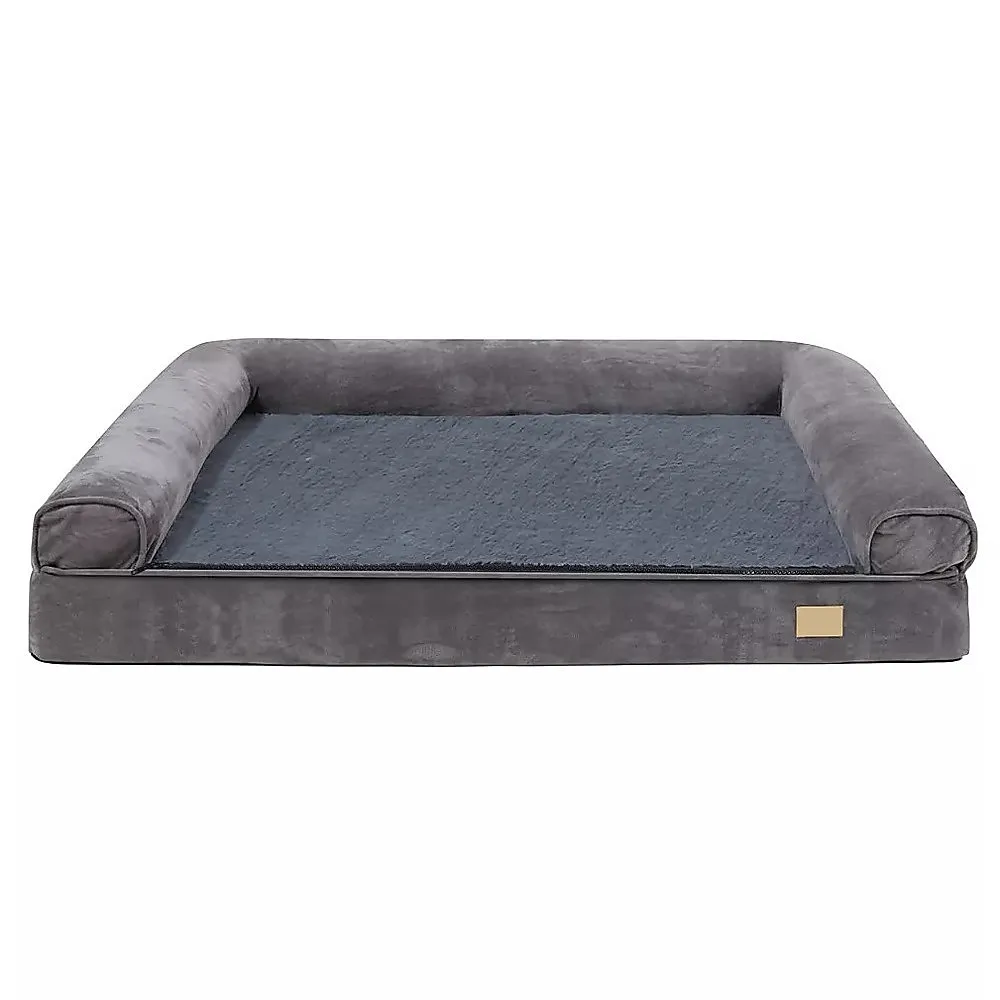 XL Large Orthopedic Dog Bed 3-Side Comfort Bolster Padded Calming Mattress Bed