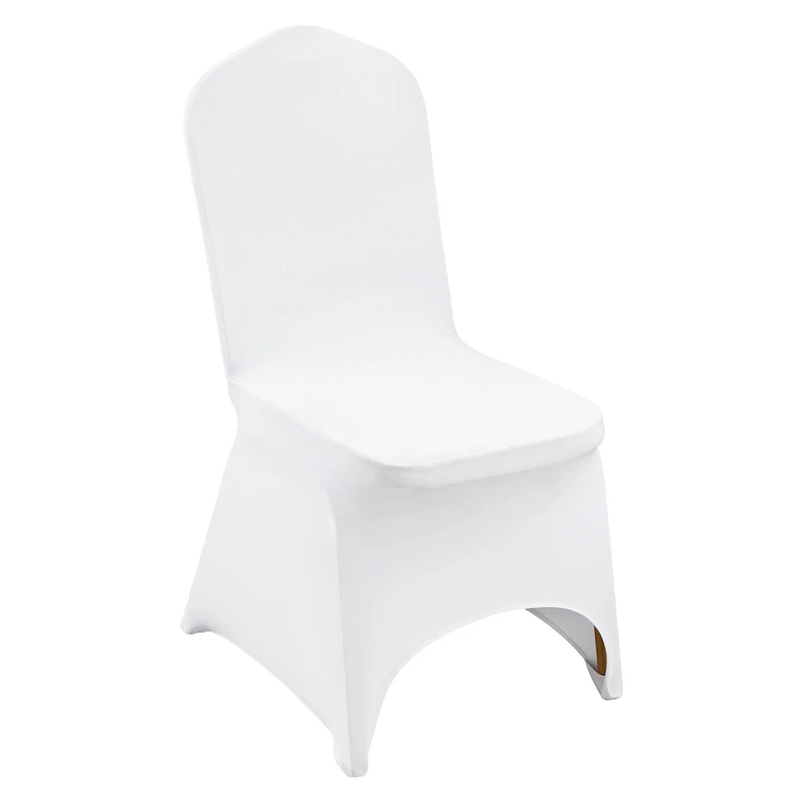 Stretch Spandex Folding Chair Covers, Universal Fitted Arched Front Cover, Removable Washable Protective Slipcovers, for Wedding, Holiday, Banquet, Pa