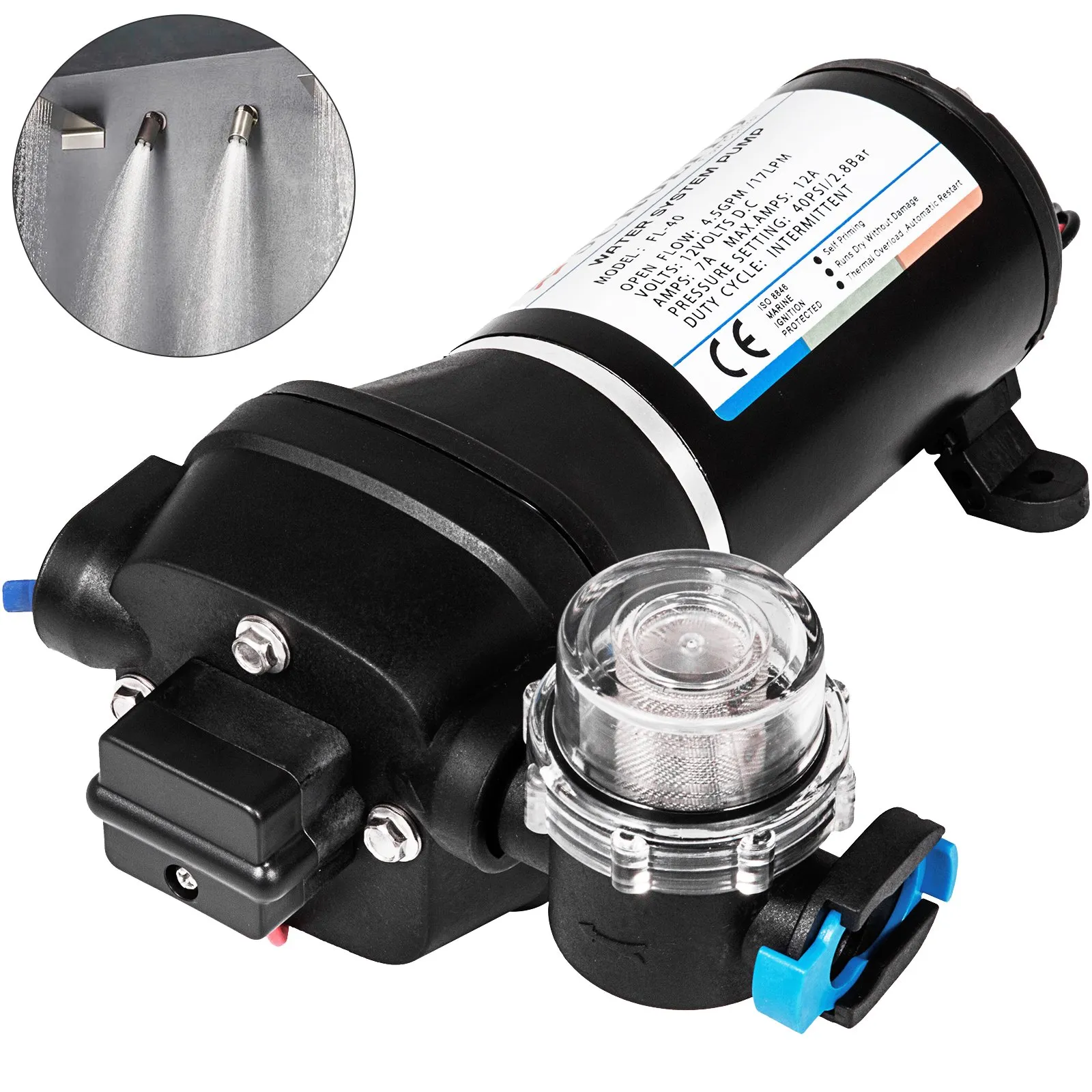Portable Self-Priming Pump for Makita 18V Li-ion Battery, Battery