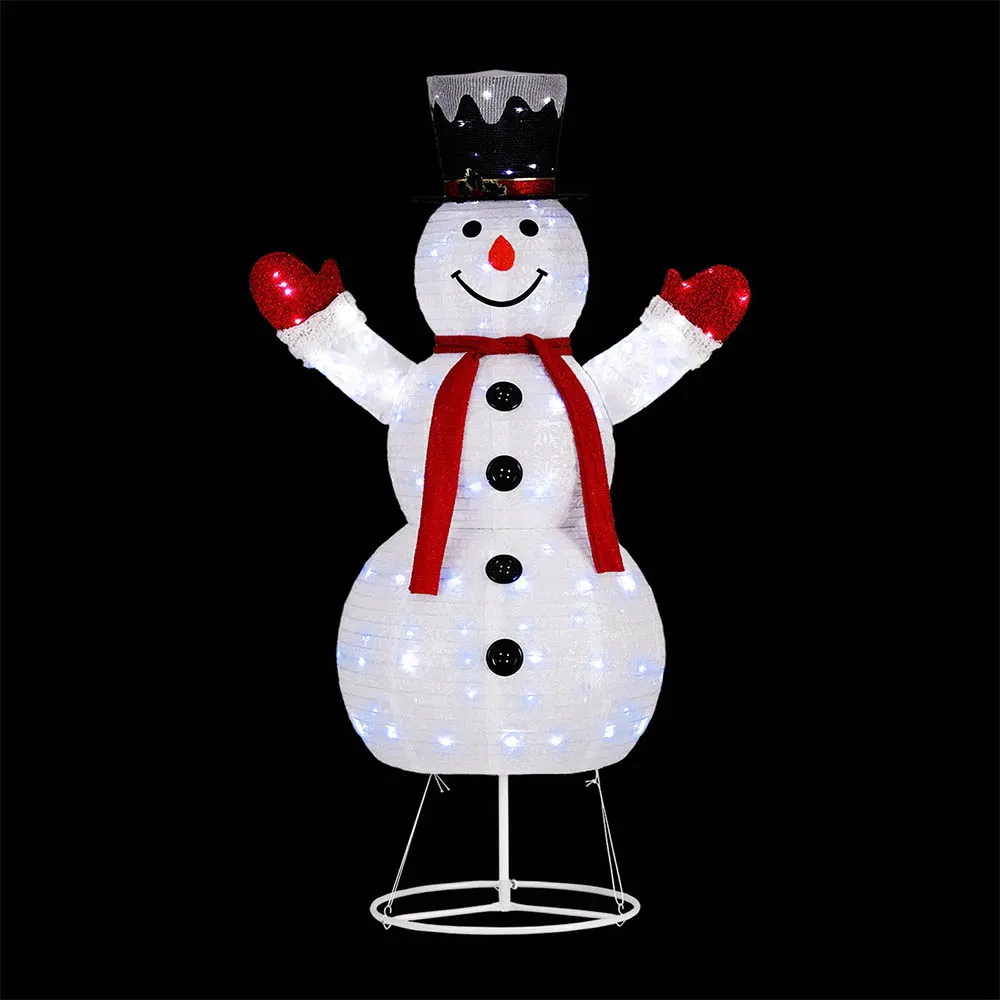 1.7M Christmas Lights 200 LED Fairy Light Snowman Decorations