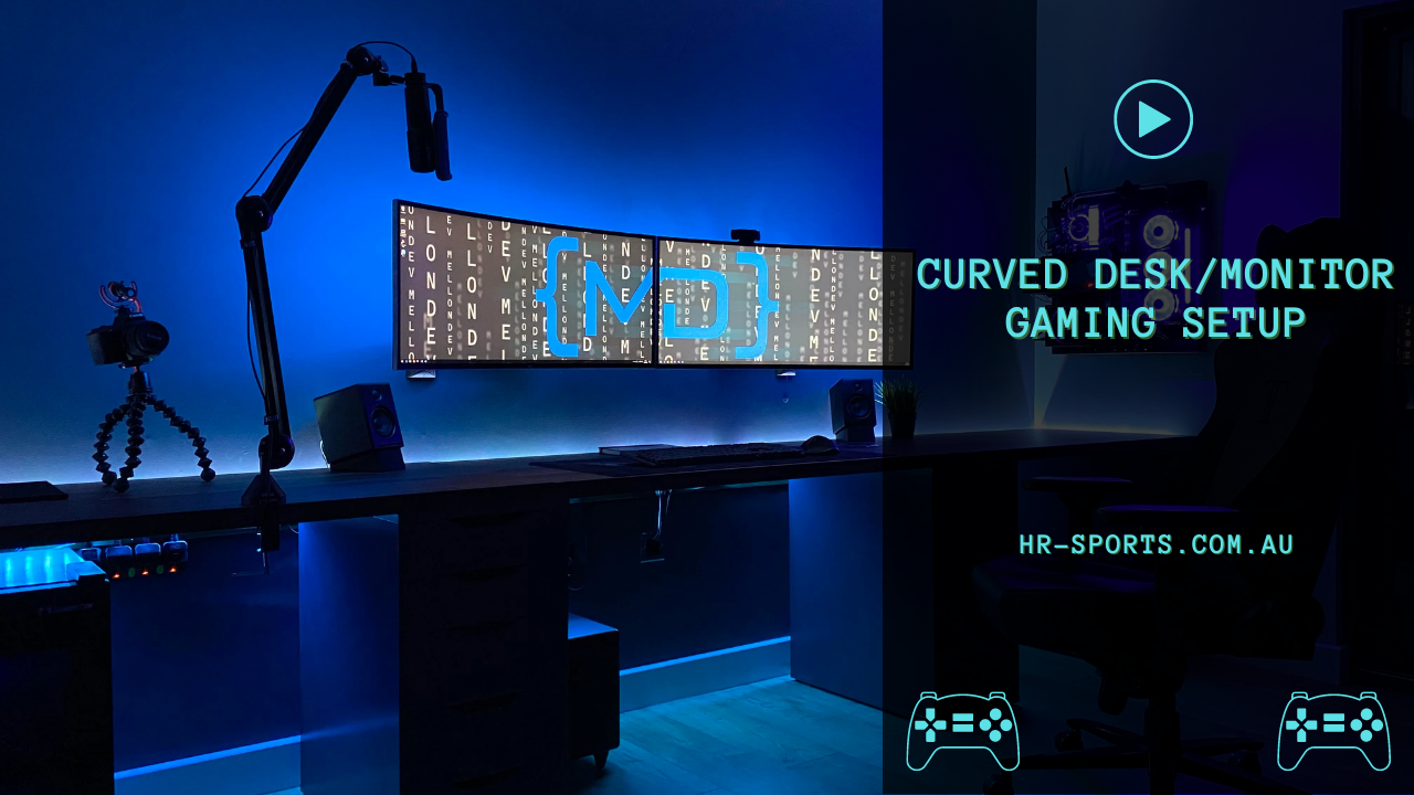 Curved Desk Or Monitor Gaming Setup