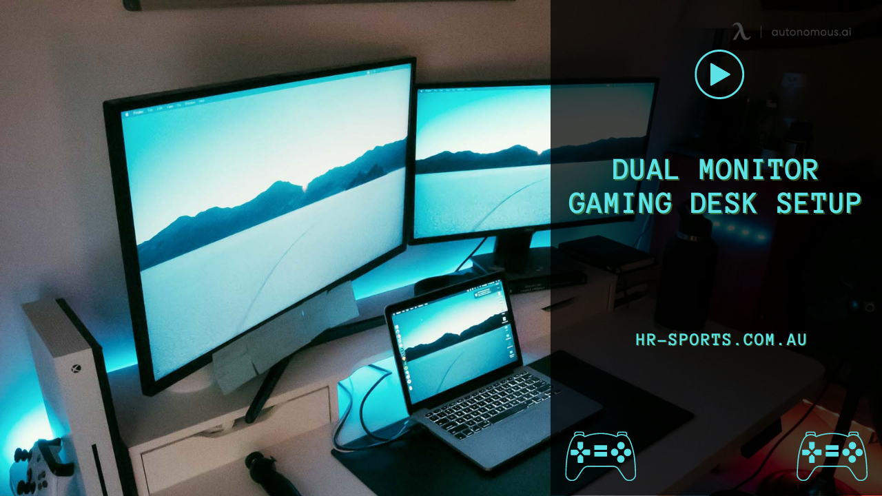 Dual Monitor Gaming Desk Setup