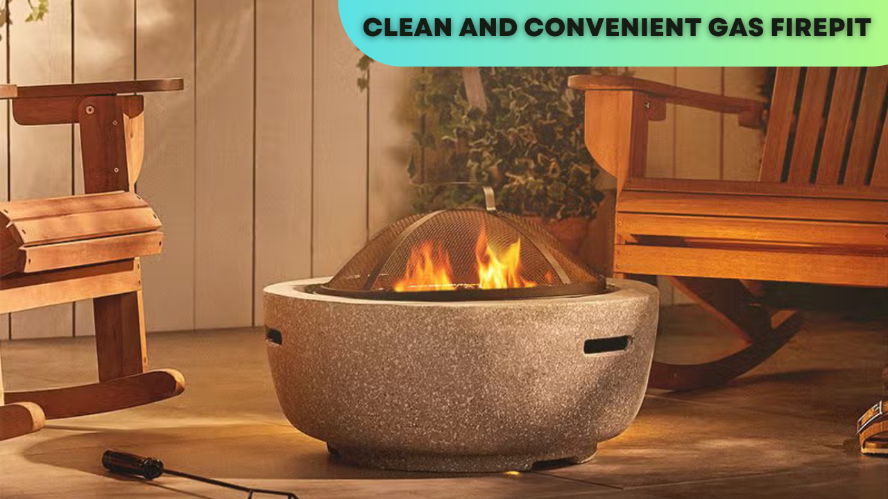 Clean and Convenient Gas Firepit