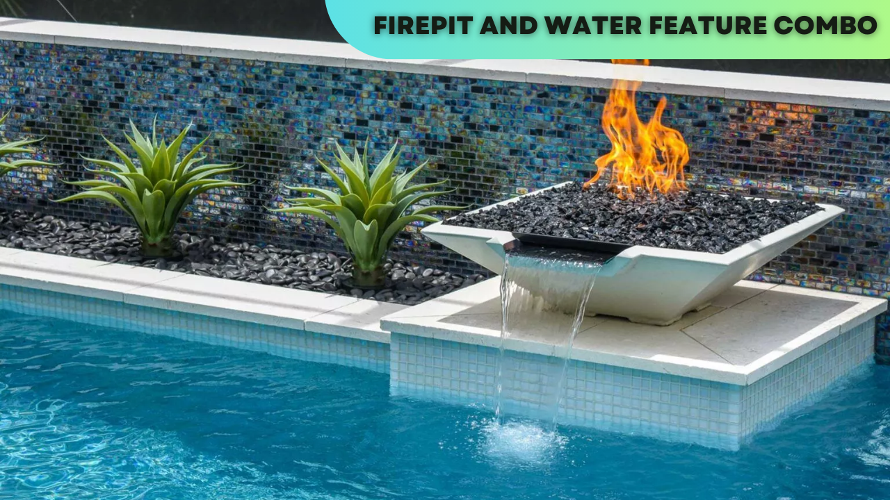 Firepit and Water Feature Combo