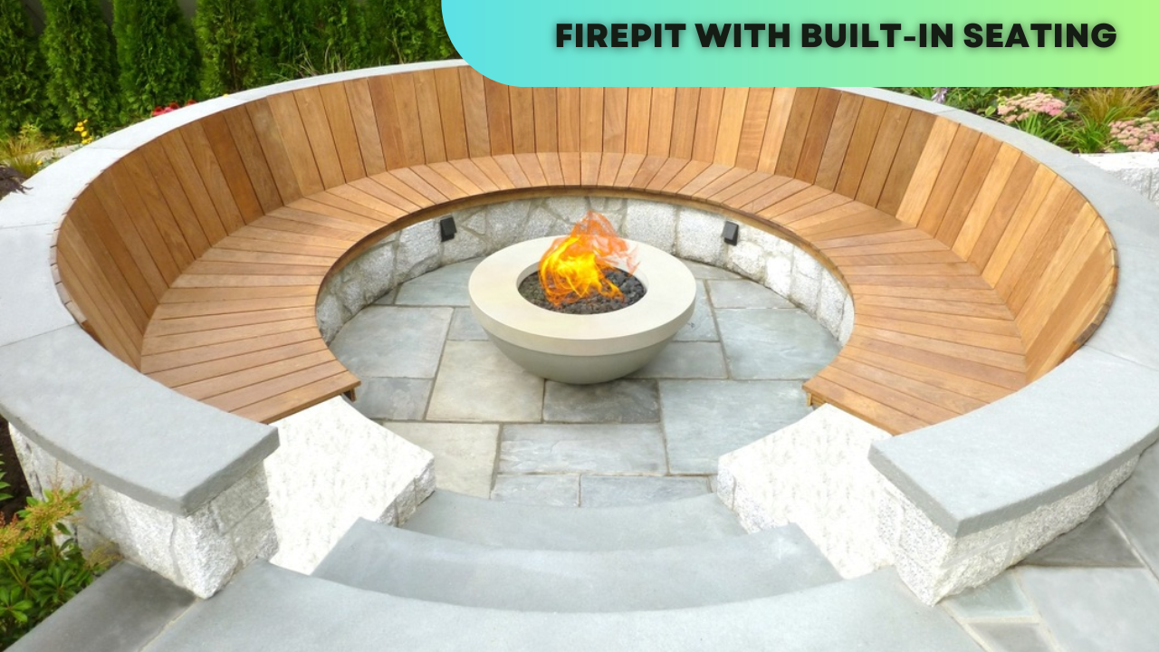 Firepit with Built-in Seating