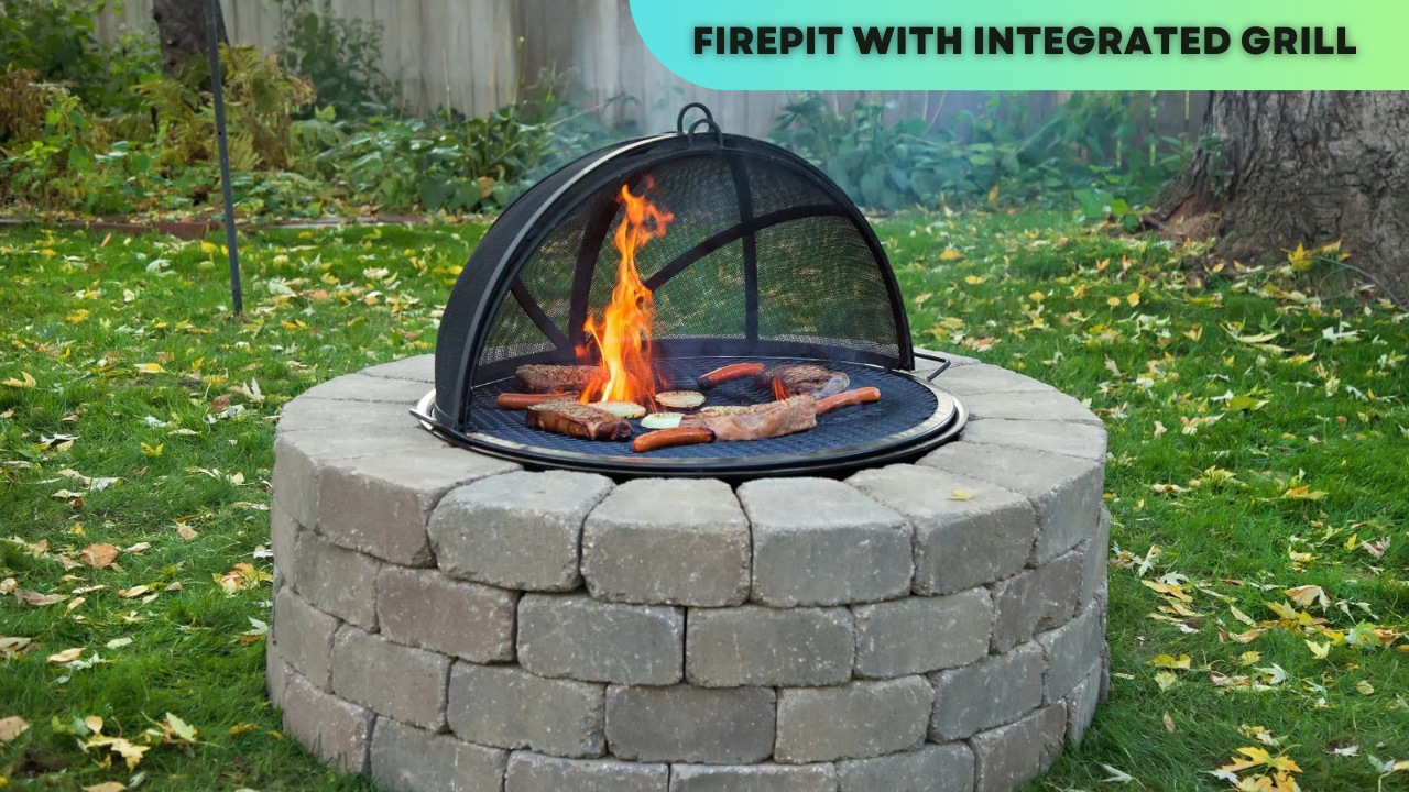 Firepit with Built-in Seating