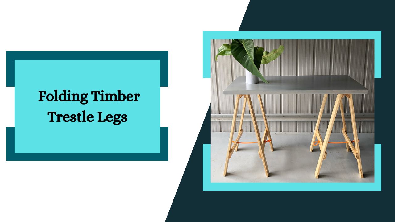 Folding Timber Trestle Legs