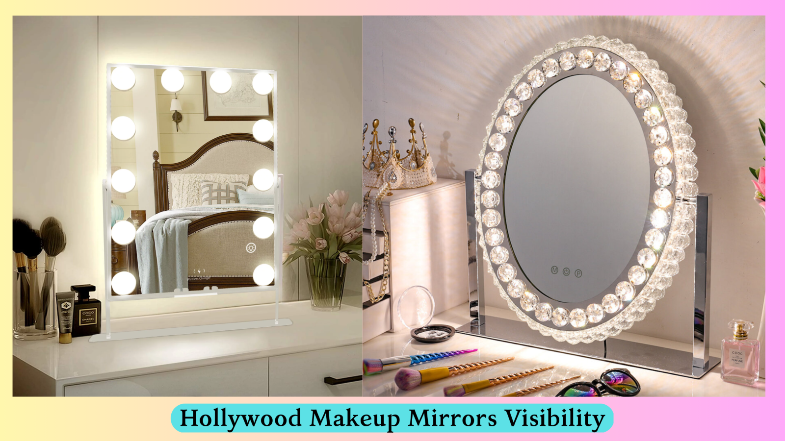Hollywood Makeup Mirrors Visibility