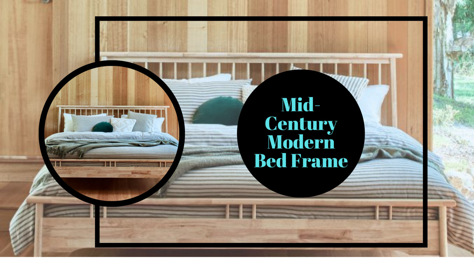 Mid-Century Modern Bed Frame