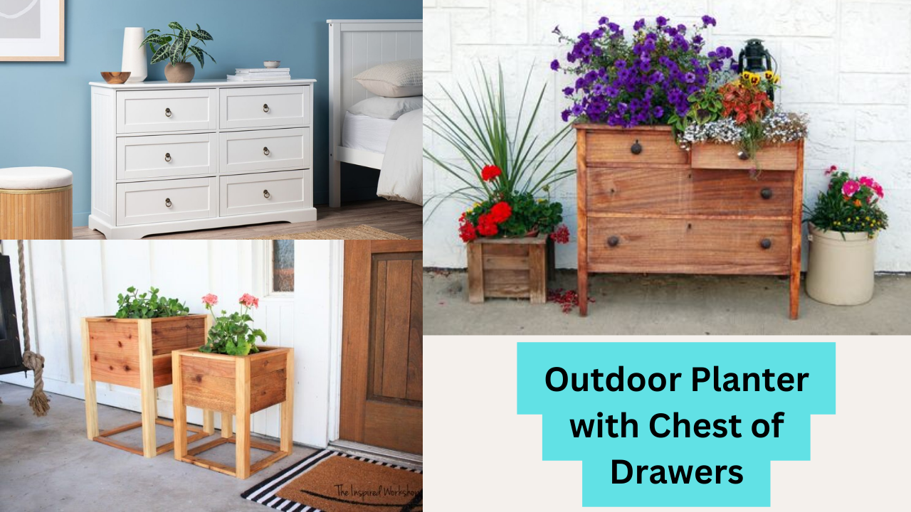 Outdoor Planter with Chest of Drawers