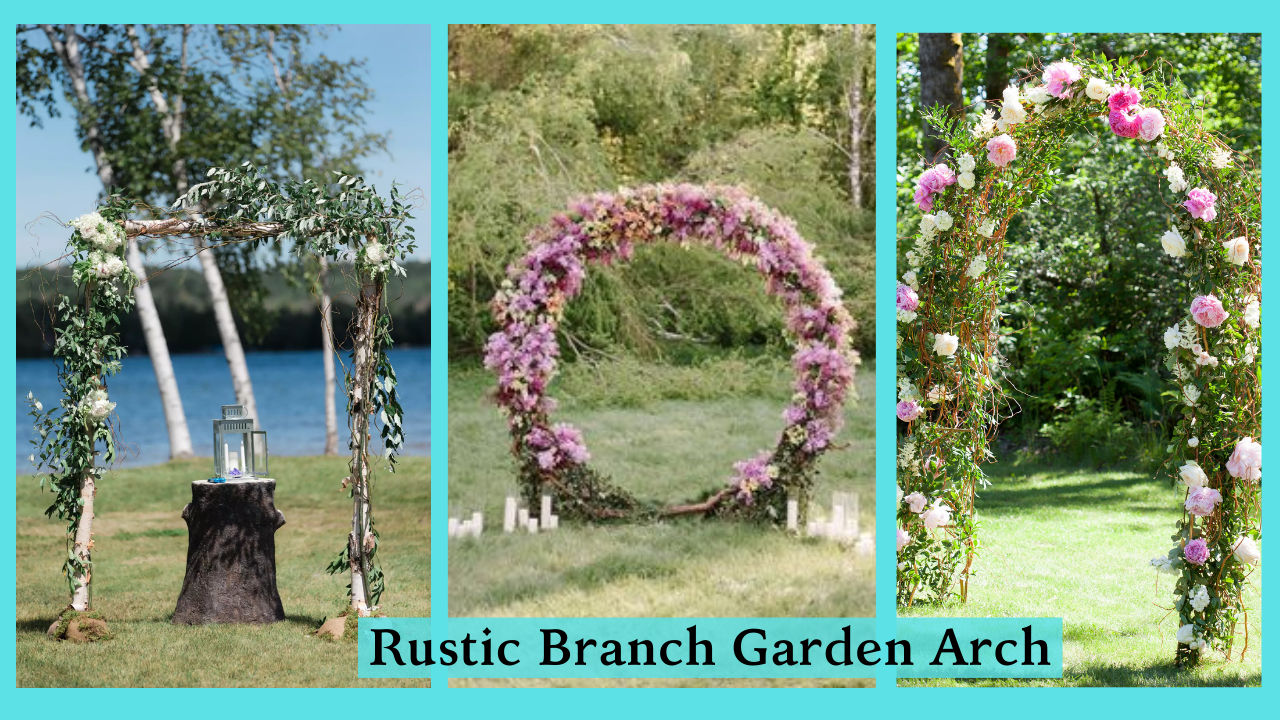 Rustic Branch Garden Arch