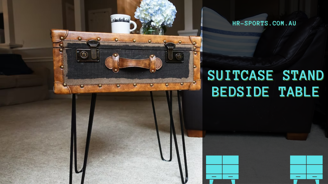 Suitcase Stand Bedside Table