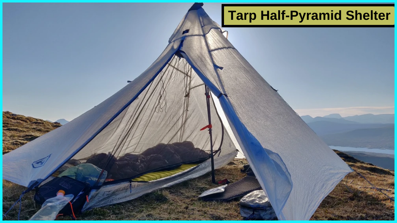 Tarp Half-Pyramid Shelter