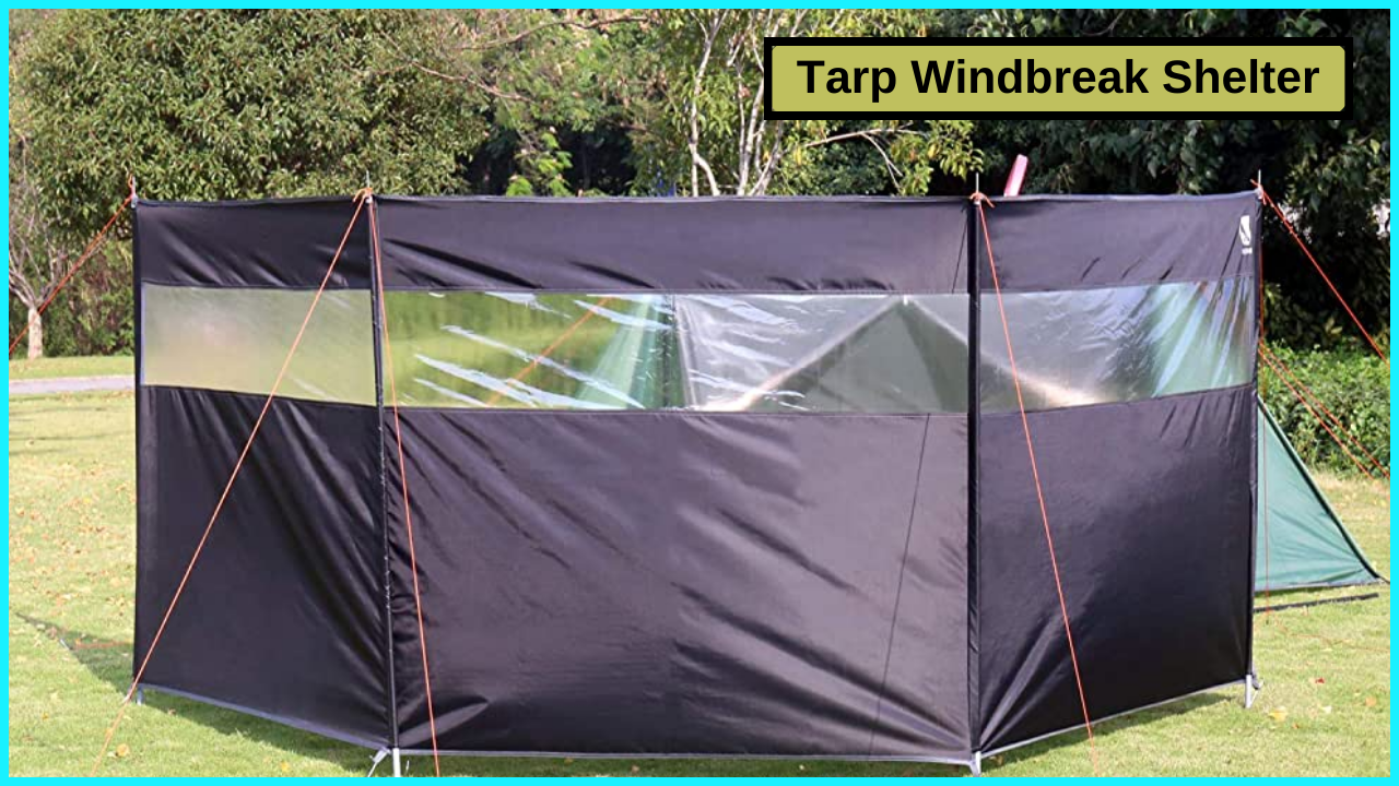 Tarp Windbreak Shelter