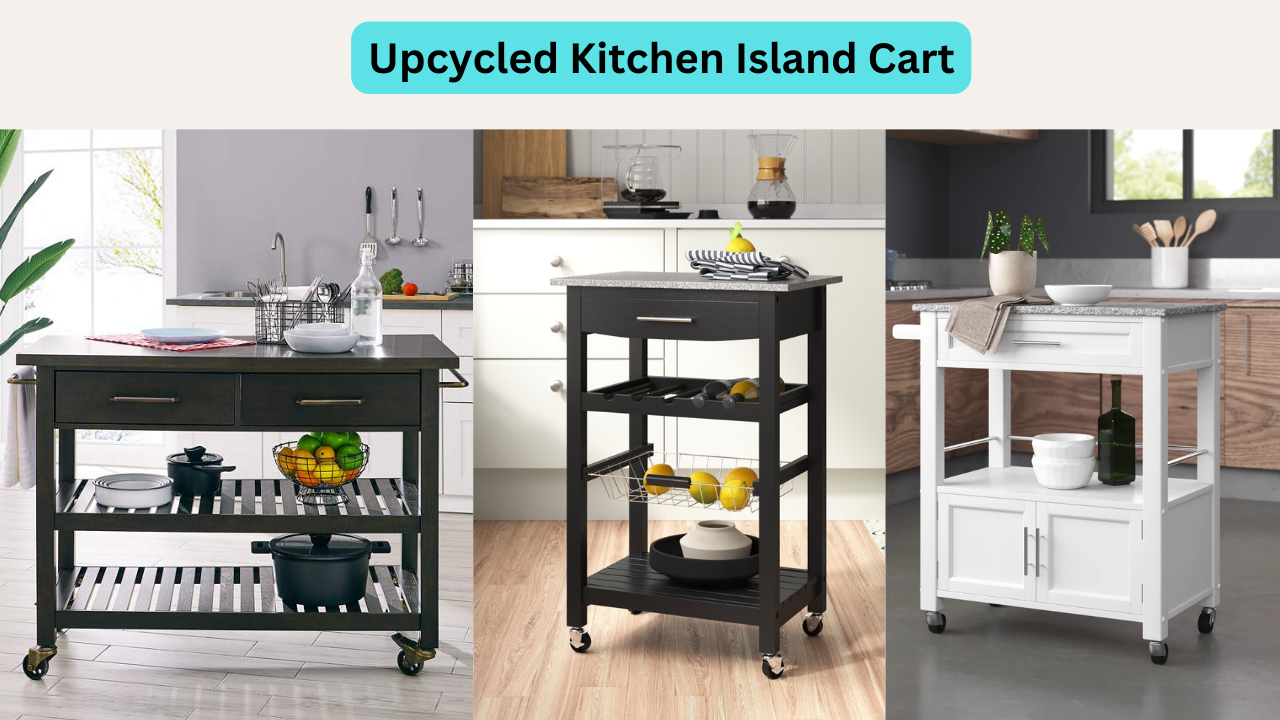 Upcycled Kitchen Island Cart