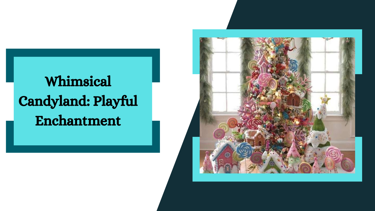 Whimsical Candyland Christmas tree decorating