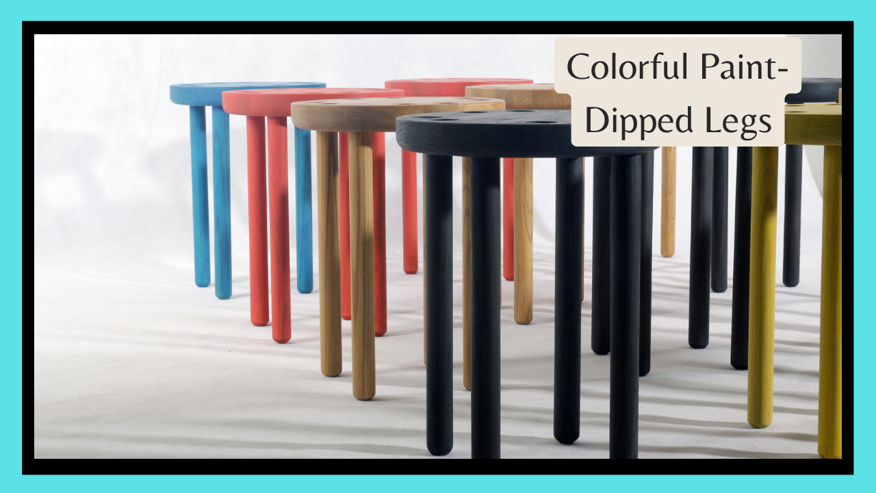 Colorful Paint-Dipped Legs