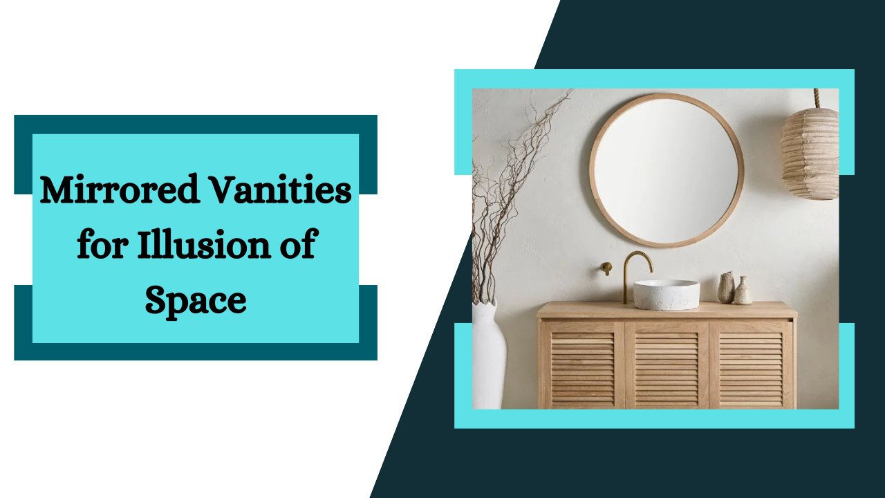 Mirrored Vanities for Illusion of Space