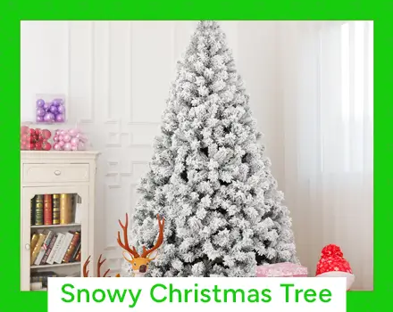 Breathtaking Snow-Kissed Christmas Trees
