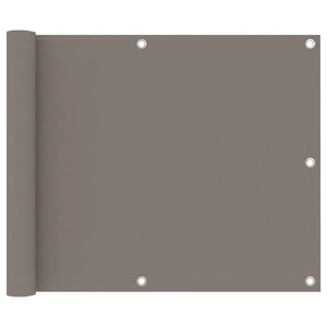 Balcony Screen Taupe 75x600 cm Oxford Fabric