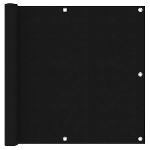 Balcony Screen Black 90x300 cm Oxford Fabric