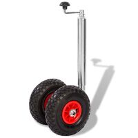 Trailer Jockey Wheel with 2 Pneumatic Tyres 200 kg