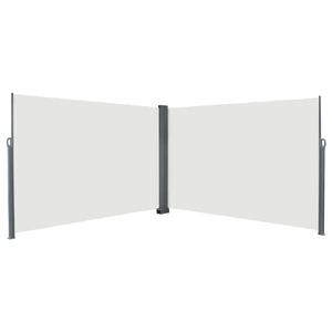 Retractable Side Awning Cream 600 x 200 cm Metal