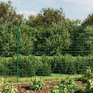 Wire Mesh Fence Green 1.6x25 m Galvanised Steel