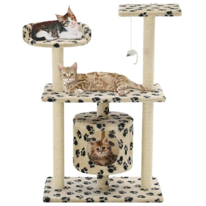 Beige With Paw Prints