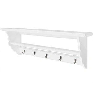Coat Rack MDF White Baroque Style