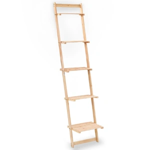 Ladder Wall Shelf Cedar Wood 41.5x30x176 cm