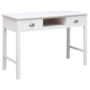 White With Silver Handles