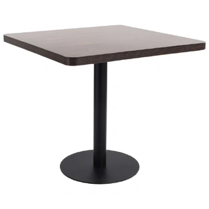 Bistro Table Dark Brown 80x80 cm MDF