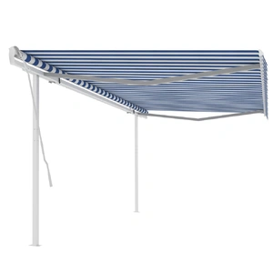 Blue and White / White